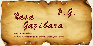 Maša Gazibara vizit kartica